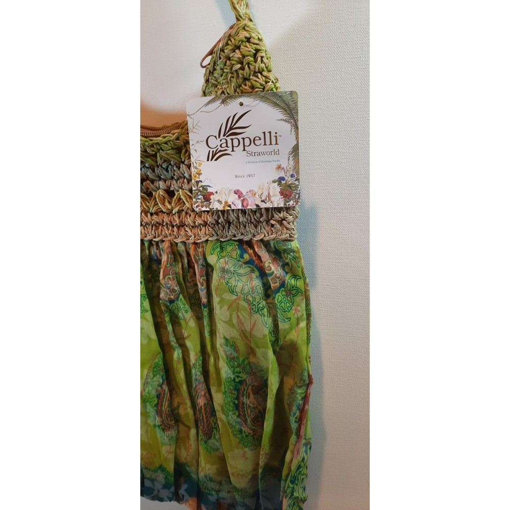 Capelli Straworld Womens Shoulder Bag Floral Natural Pattern NWT - Picture 2 of 8
